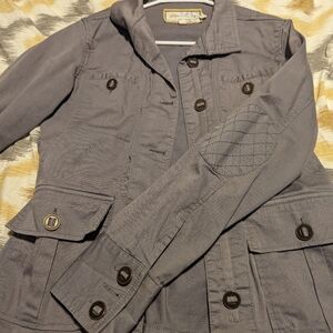 Gray military style jacket